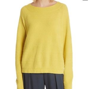 Vince Wool with Stretch Yellow Sweater - Raglan Sleeve